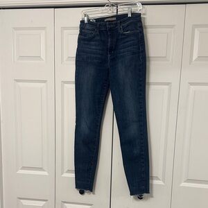 Joe's Jeans Dark Indigo High-Rise Skinny Jeans